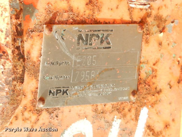 image for item GB9596 NPK E-205 hydraulic hammer