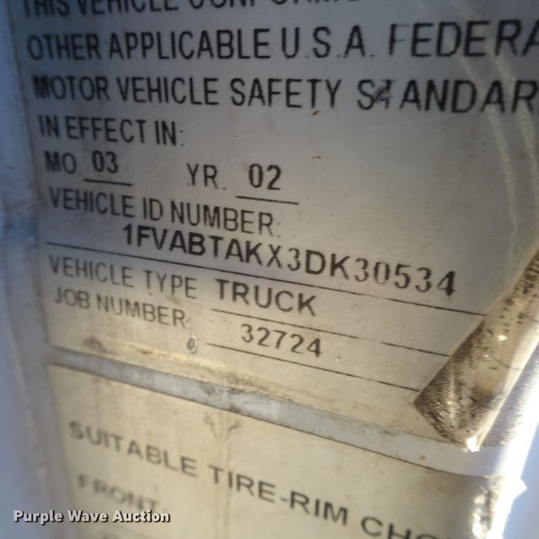 image for item GC9142 2003 Freightliner FL70 service truck with crane