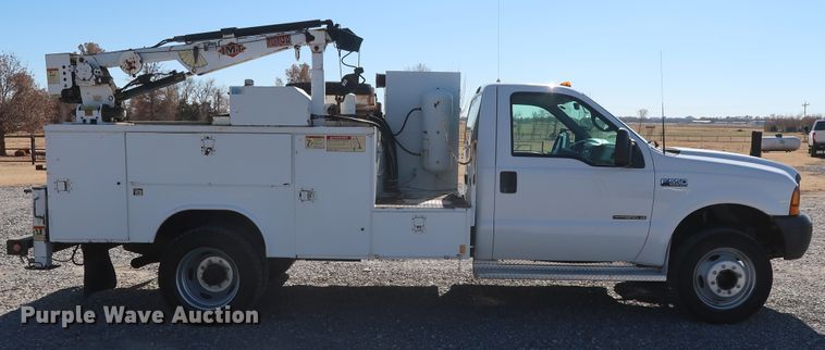 image for item GD9901 1999 Ford F550 Super Duty XL service truck with crane