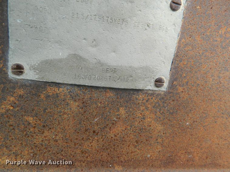 image for item GE9860 2007 Belshe TL04 equipment trailer