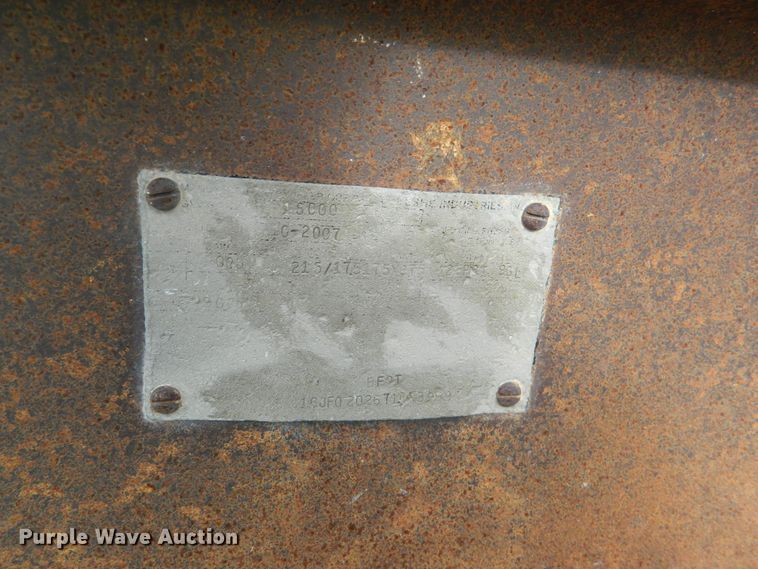 image for item GE9860 2007 Belshe TL04 equipment trailer