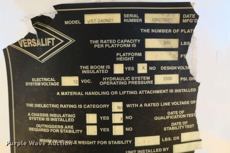 image for item DB10079 2008 Ford F550 bucket truck