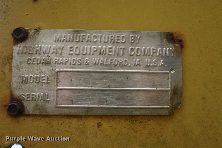 image for item DB10084 Highway Equipment 509-9 spreader