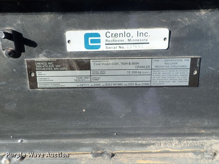 image for item DC3387 2002 Case 750H LT dozer