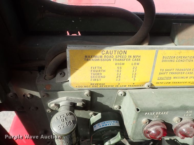 image for item DC3388 1984 American General M925 brush fire truck