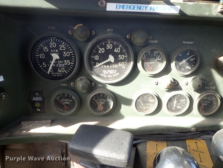 image for item DC3388 1984 American General M925 brush fire truck