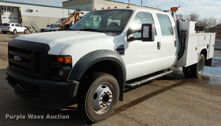 image for item DE4202 2008 Ford F450 Super Duty XL Crew Cab utility truck