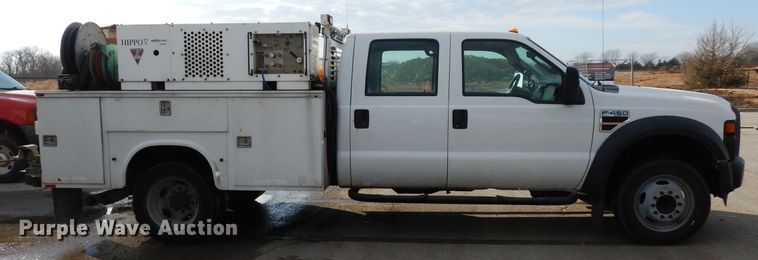 image for item DE4202 2008 Ford F450 Super Duty XL Crew Cab utility truck