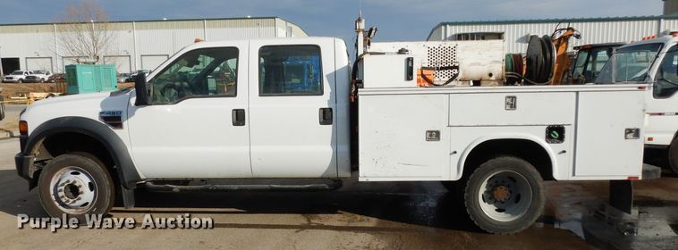image for item DE4202 2008 Ford F450 Super Duty XL Crew Cab utility truck