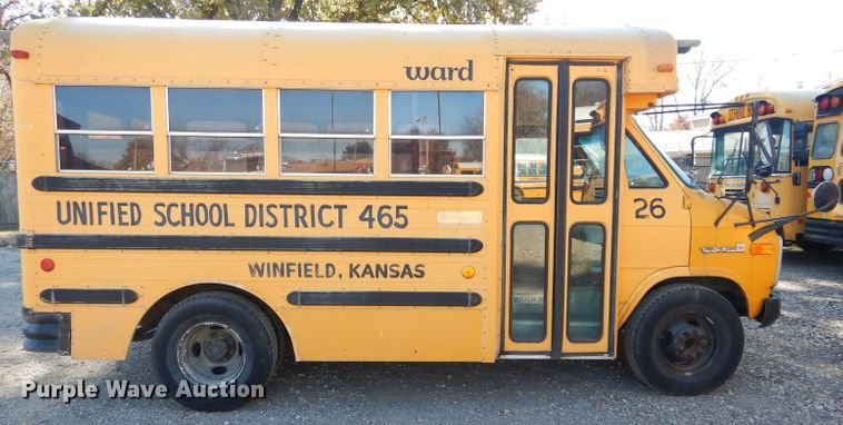 image for item DH3619 1991 GMC Vandura school bus