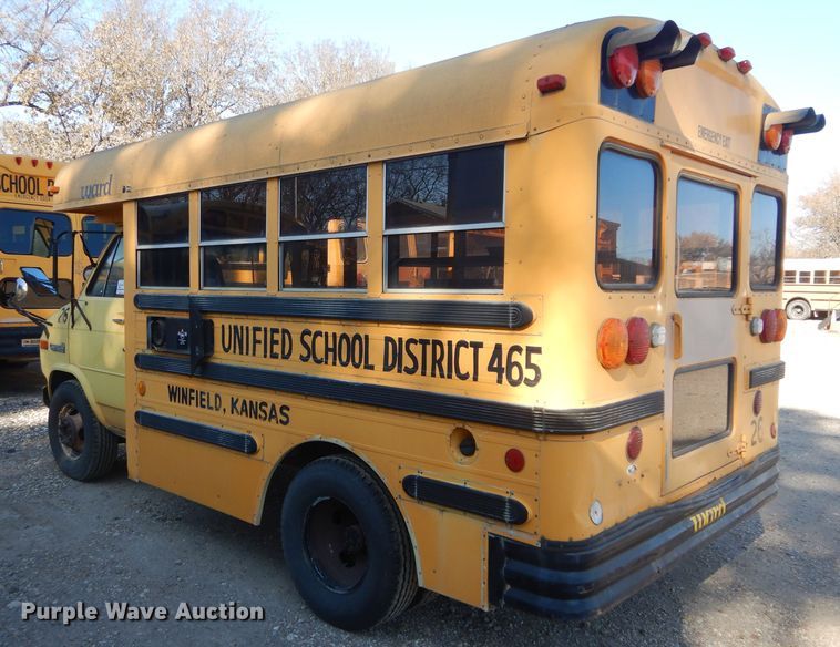 image for item DH3619 1991 GMC Vandura school bus