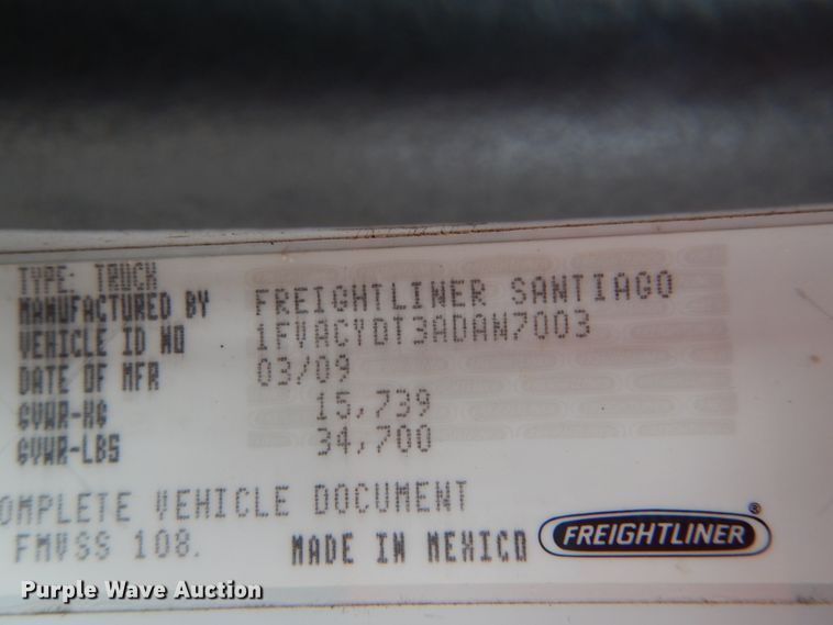 image for item DH5067 2010 Freightliner M2 dump truck