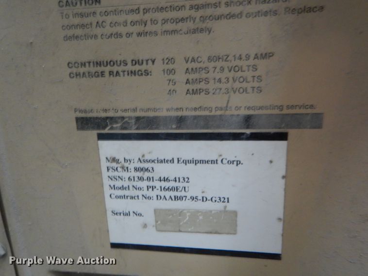 image for item DH6261 U.S. Army battery charger