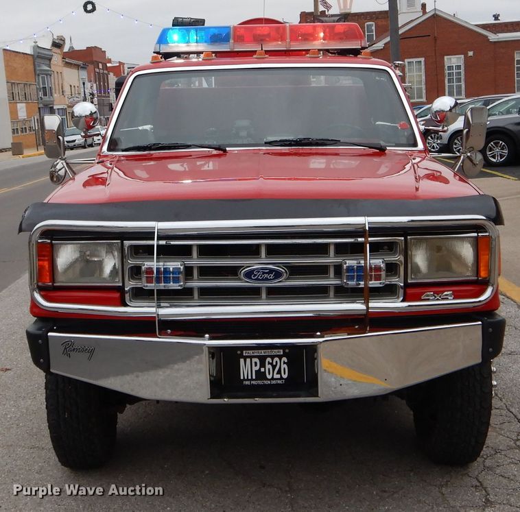 image for item DH6977 1987 Ford F350 Custom fire truck