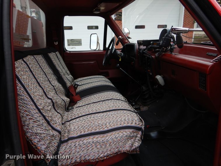 image for item DH6977 1987 Ford F350 Custom fire truck