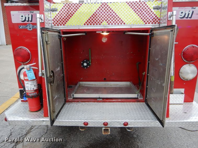 image for item DH6977 1987 Ford F350 Custom fire truck