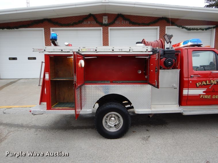 image for item DH6977 1987 Ford F350 Custom fire truck