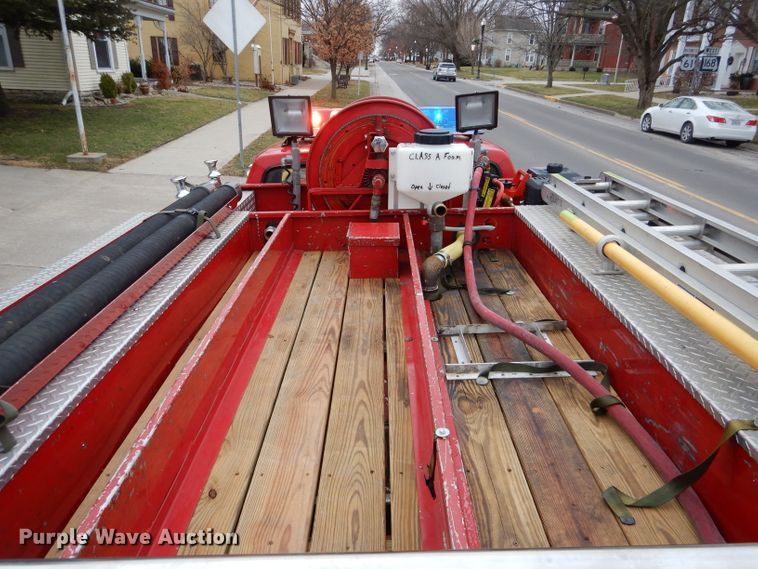 image for item DH6977 1987 Ford F350 Custom fire truck