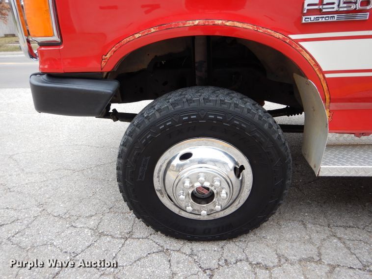 image for item DH6977 1987 Ford F350 Custom fire truck