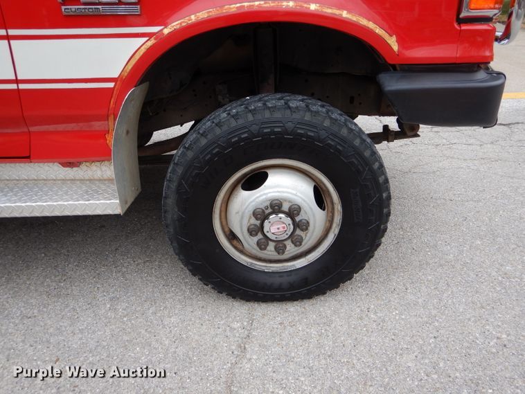 image for item DH6977 1987 Ford F350 Custom fire truck