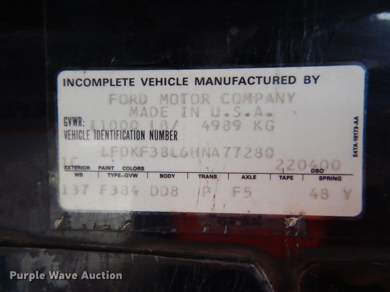 image for item DH6977 1987 Ford F350 Custom fire truck