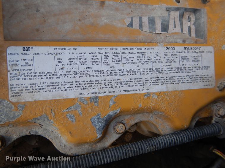 image for item DH6978 2001 Sterling L-Line dump truck