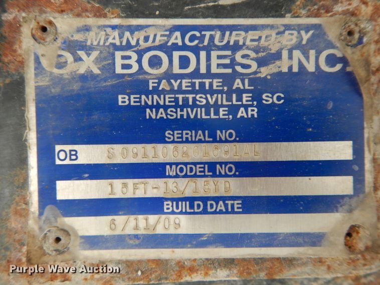 image for item DH6978 2001 Sterling L-Line dump truck