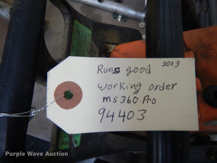 image for item ER9788 (3) Stihl chainsaws