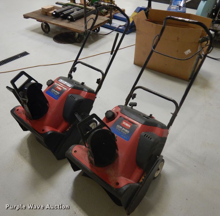 image for item ER9793 (2) Toro CCR2450 snow blowers