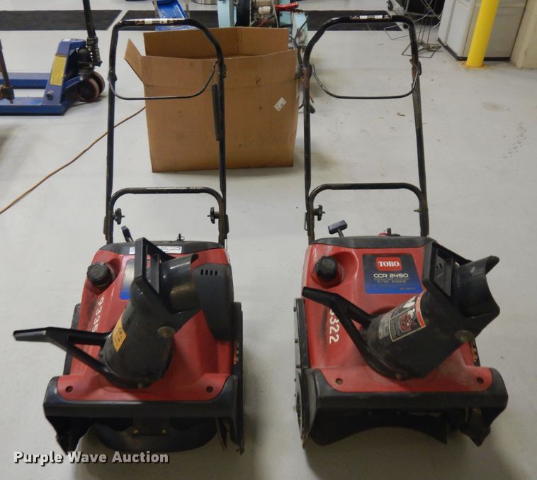 image for item ER9793 (2) Toro CCR2450 snow blowers
