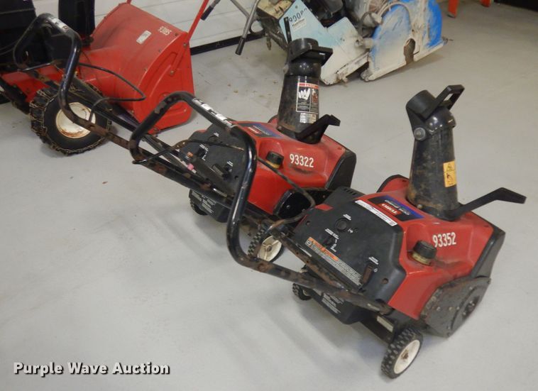 image for item ER9793 (2) Toro CCR2450 snow blowers