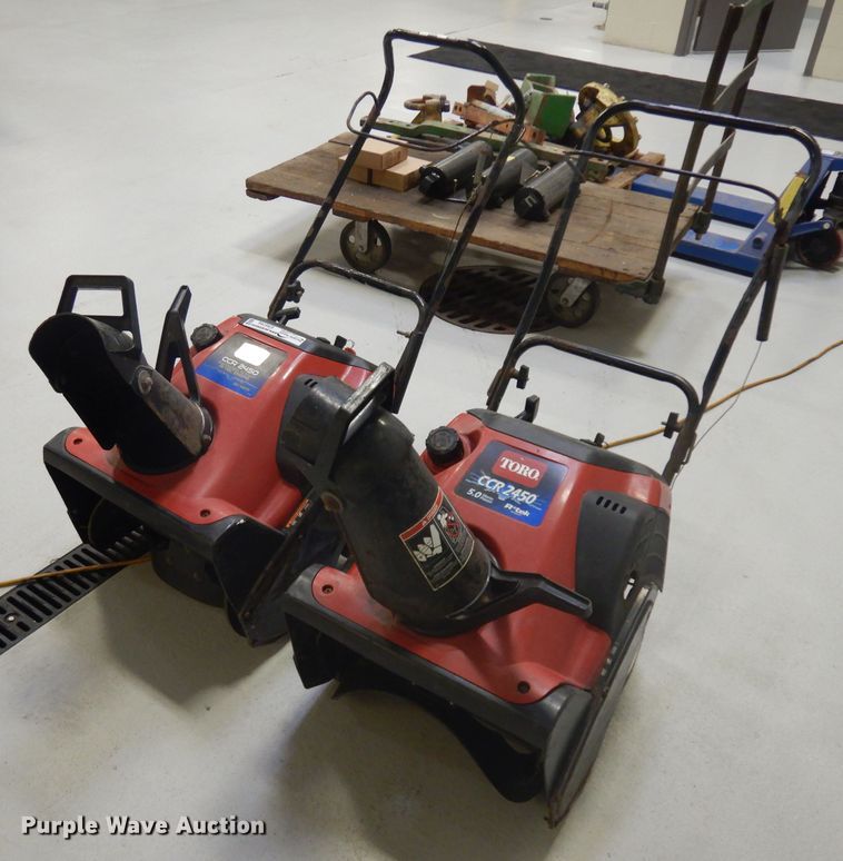 image for item ER9794 (2) Toro CCR2450 snow blowers
