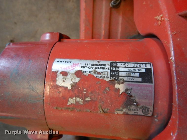 image for item ER9804 Milwaukee chop saw