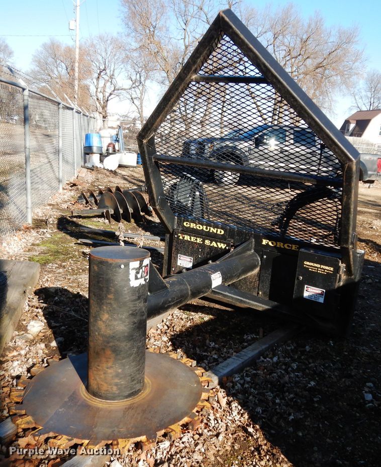 image for item FD9743 2014 Ground Force planetary skid steer tree saw