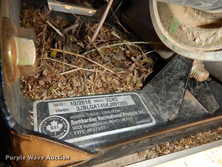 image for item FD9746 2019 Can-am Outlander 2CKC ATV