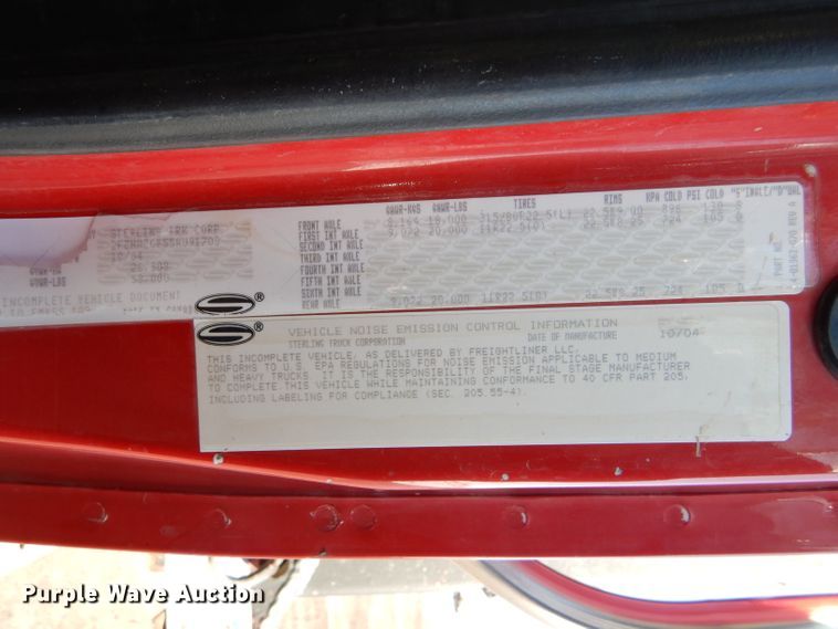 image for item FG9934 2005 Sterling L-Line dump truck