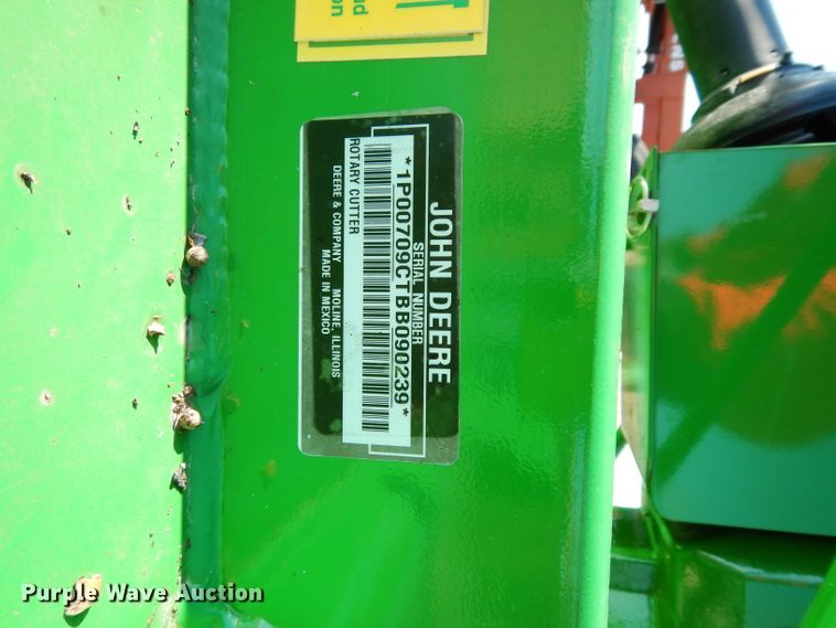 image for item FY9253 John Deere 709 rotary mower