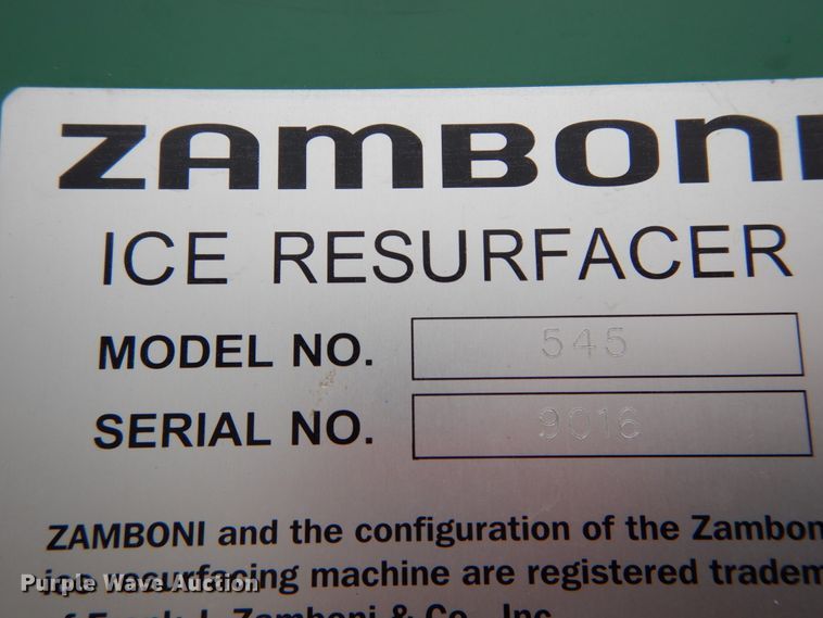 image for item GC9468 2008 Zamboni 545 ice resurfacer