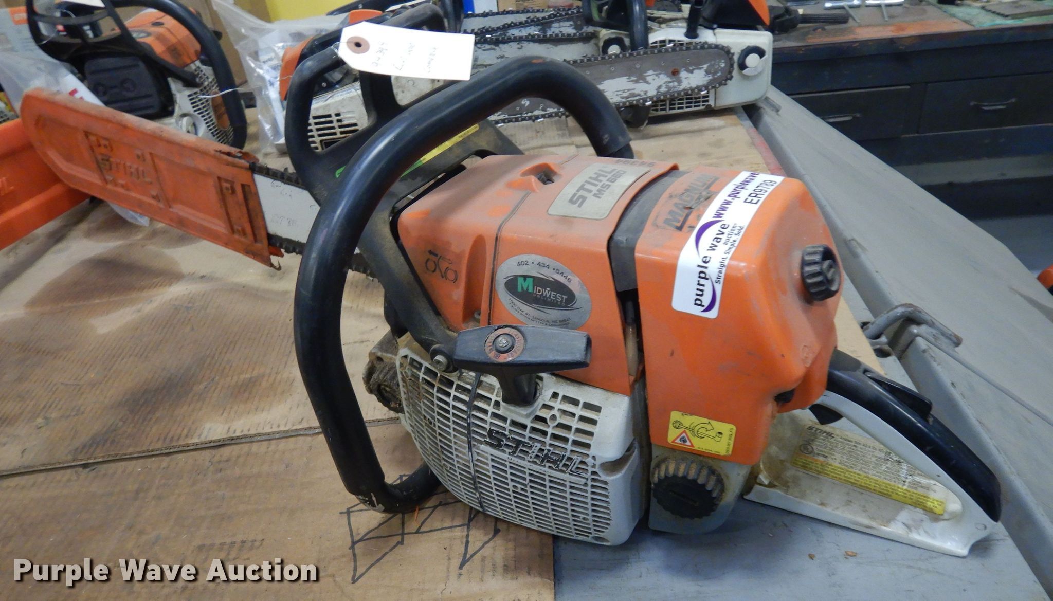 Stihl MS660 chainsaw in Lincoln, NE Item ER9789 sold Purple Wave