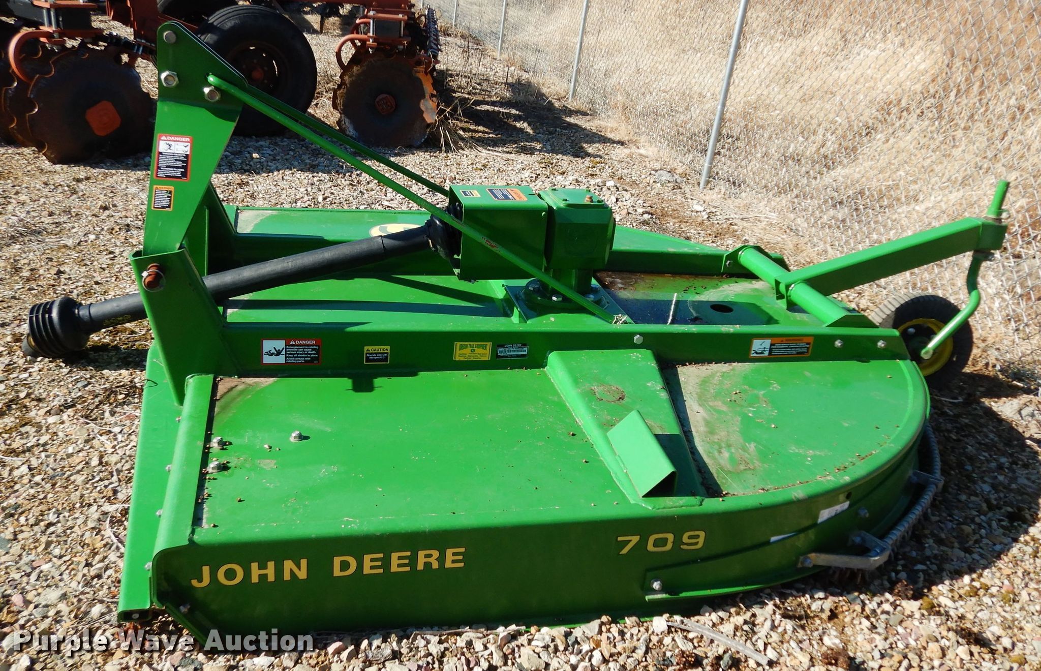 John Deere 709 rotary mower in Blue Rapids, KS Item FY9253 sold
