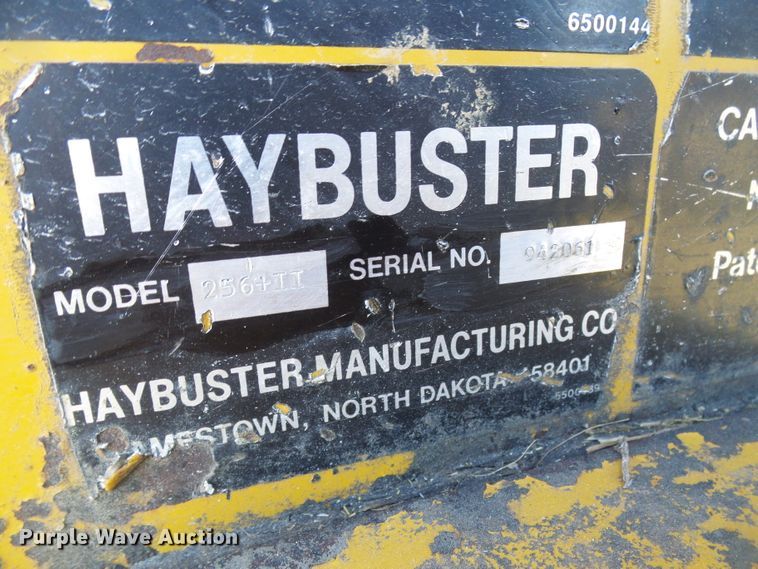 image for item DD1982 HayBuster 256 Plus II bale processor
