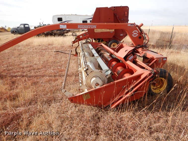 image for item DE1323 Hesston 1014 Hydro Swing windrower