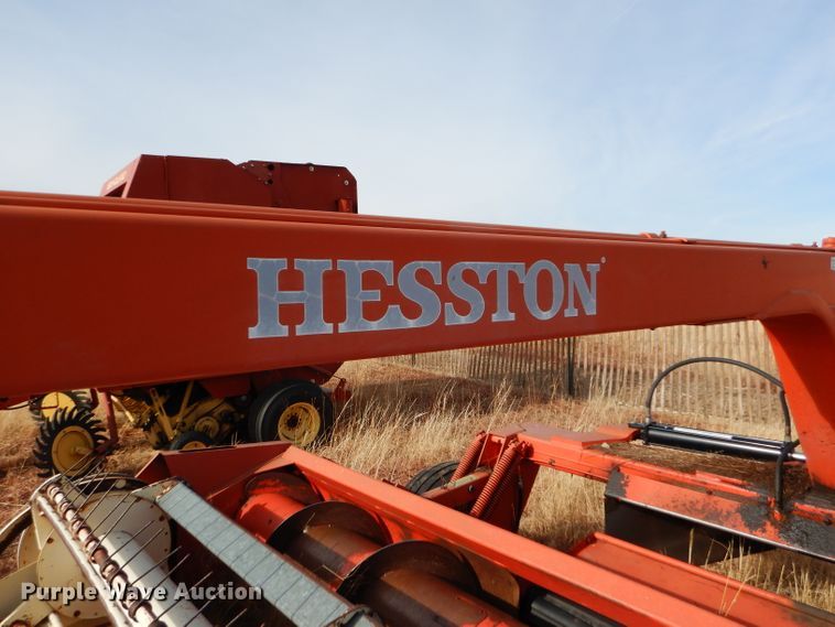 image for item DE1323 Hesston 1014 Hydro Swing windrower