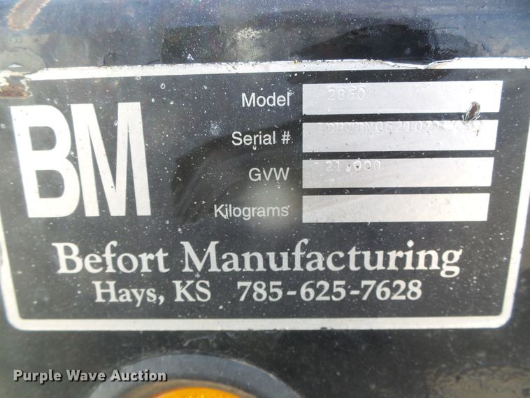 image for item DH4755 Befort 2860 double header trailer