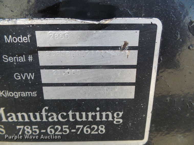 image for item DH4755 Befort 2860 double header trailer