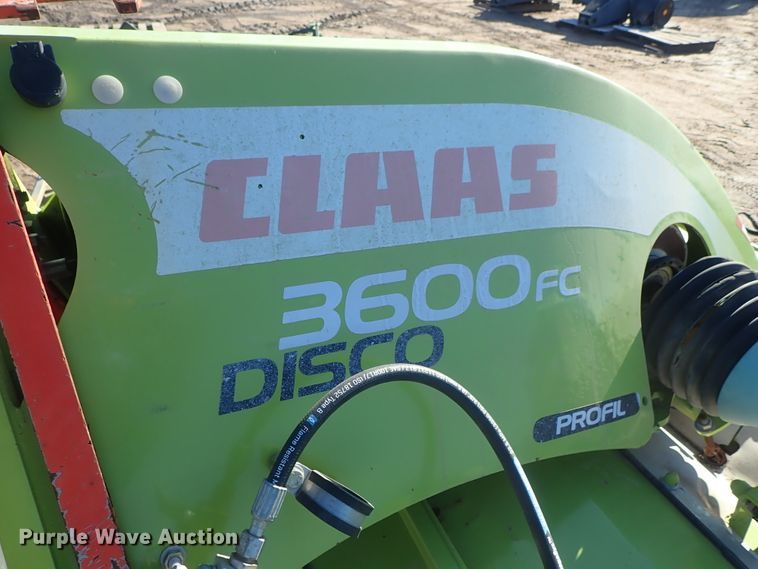 image for item GF9630 2016 Claas Disco 3600FC disc mower