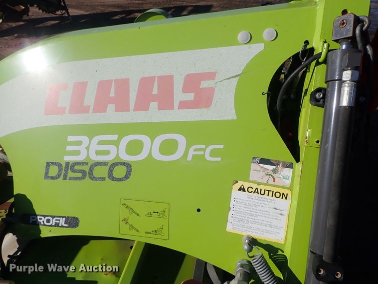 image for item GF9630 2016 Claas Disco 3600FC disc mower