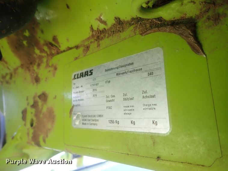 image for item GF9630 2016 Claas Disco 3600FC disc mower