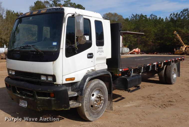 image for item DD3033 2000 Isuzu FTR flatbed truck