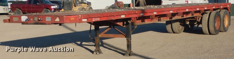 image for item DH6251 1967 Clark PTC-540 flatbed trailer